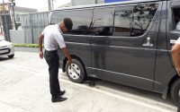 Forward Garde Security Services work in Sri lanka , vehical inspection using security equipment